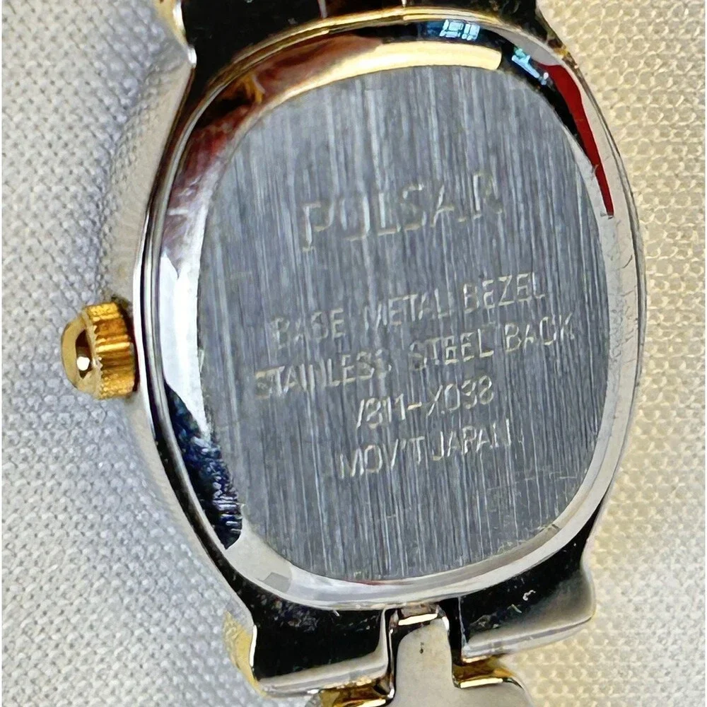 Vintage Pulsar V811-X038 Women’s Dress Watch Two-Tone New Battery Tested Working